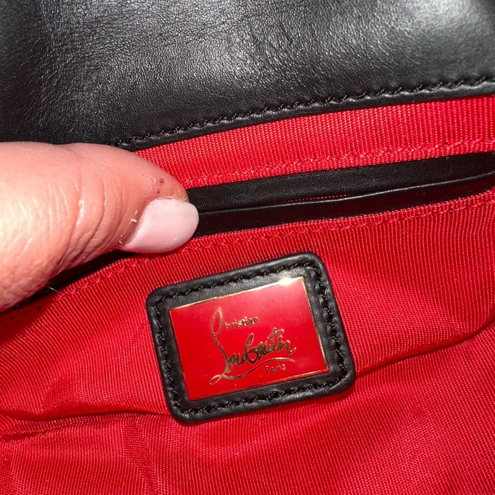 Christian Louboutin Black and Gold “sweetie” Crossbody Bag - Picture 11 of 12